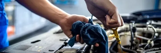 Mobile mechanic checking a vehicle